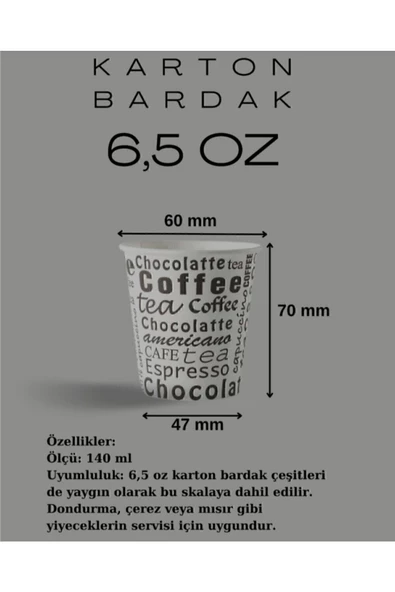 Smax Karton Bardak 7 Oz 100 lü 1 adet - Resim 3