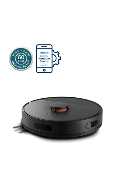 Philips 3000 Serisi Islak Kuru Moplu Siyah Robot Süpürge,4000 Pa, Sert Zemin ve Halıya Uygun ürün görseli 1