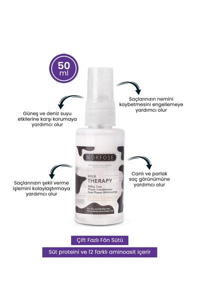 Morfose Milk Therapy Fön Suyu Seyahat Boy 50 Ml. ürün görseli 1