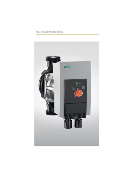 Wilo Pompa Yonos Para HF 30/7  PN10 (17w33) ürün görseli 1