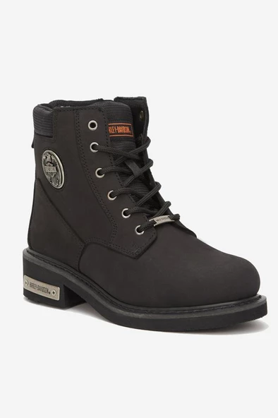 Harley Davidson Jim Hakiki Nubuk Deri Bot 36-40 Black Nubuk ürün görseli 1