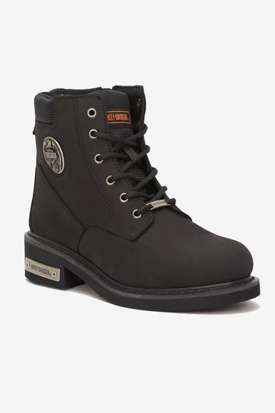Harley Davidson Jim Hakiki Nubuk Deri Bot 40-45 Black Nubuk ürün görseli 1