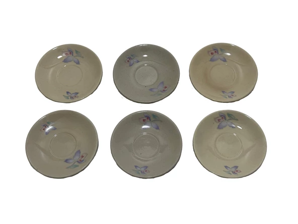 Seramik 6'lı Kahve Fincan Tabağı (Model 1) ürün görseli 1