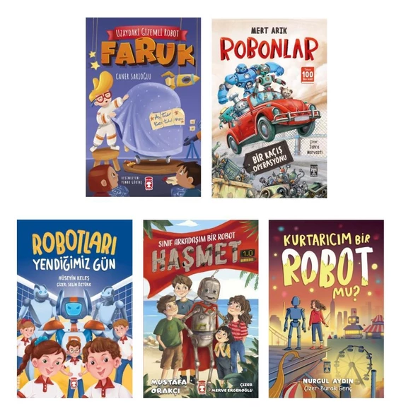Robotlar Robonlar Hikaye Seti 5 Kitap ürün görseli 1