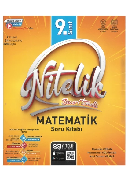 Nitelik 9.sınıf Matematik Soru Kitabı Beceri Temelli *yeni* ürün görseli 1