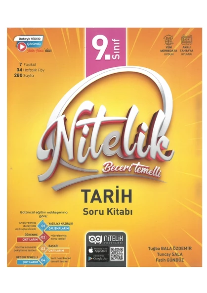 Nitelik 9.sınıf Tarih Soru Kitabı Beceri Temelli *yeni* ürün görseli 1