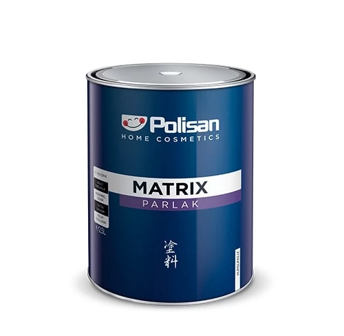 Polisan Matrix Parlak Sentetik Boya Siyah 15 Lt ürün görseli 1