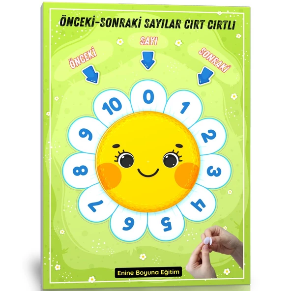 Çocuklar İçin Cırt Cırtlı Önceki  Sonraki Sayılar YAZ SİL Kitabı ürün görseli 1