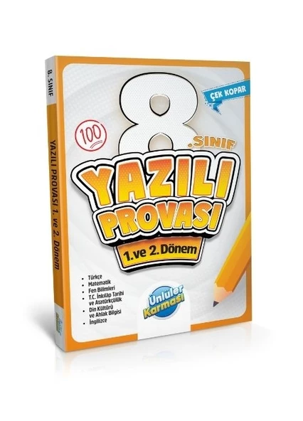 Ünlüler Karması 8.Sınıf Yazılı Provası ürün görseli 1