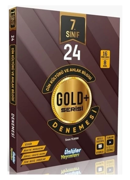 7.Sınıf Din Kültürü ve Ahlak Bilgisi 24 Deneme Ünlüler Karması ürün görseli 1