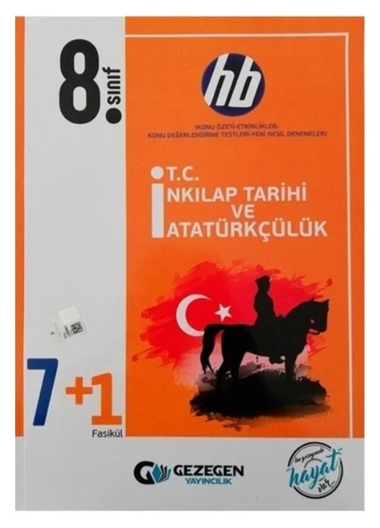 8. Sınıf T.C. İnkılap Tarihi ve Atatürkçülük 7 + 1 Fasikül Gezegen Yayınları ürün görseli 1