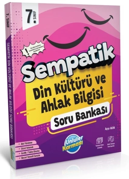 Ünlüler Karması 7. Sınıf Din Kültürü ve Ahlak Bilgisi Sempatik Soru Bankası ürün görseli 1