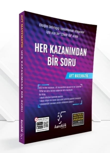 2024 AYT Matematik Her Kazanımdan Bir Soru Karekök Yayınları ürün görseli 1