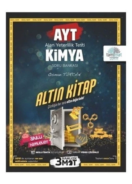 AYT Kimya Soru Bankası Tamamı Video Çözümlü Tammat Yayıncılık ürün görseli 1