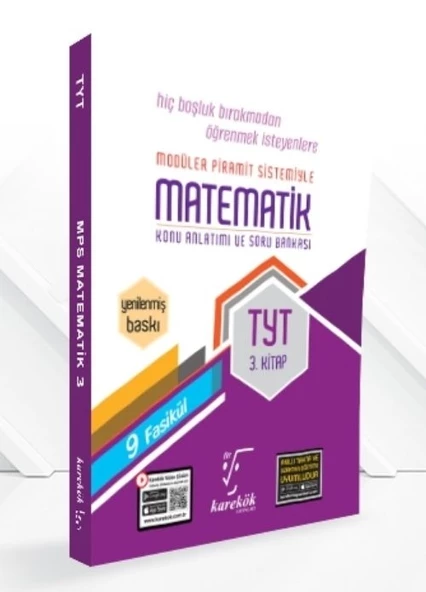 TYT Matematik 3.Kitap MPS Karekök Yayınları ürün görseli 1