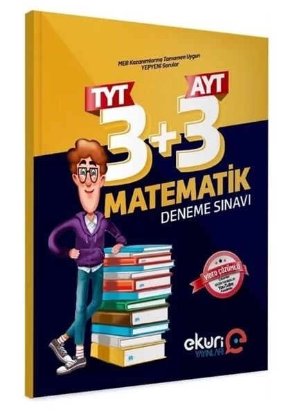 Eküri Yayınları TYT 3 AYT 3 Matematik Deneme Sınavı ürün görseli 1
