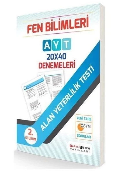 AYT Fen Bilimleri 20x40 Denemeleri Farklı Sistem Yayınları ürün görseli 1