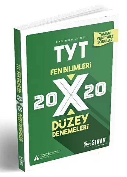 TYT Fen Bilimleri 20x20 Düzey Denemeleri Sınav Dergisi Yayınları ürün görseli 1