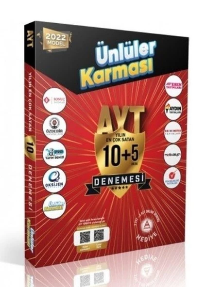 YKS AYT Ünlüler Karması 10 Deneme Ünlüler Yayınları ürün görseli 1