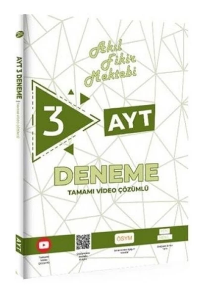 Akıl Fikir Mektebi 3`lü AYT Denemeleri ürün görseli 1