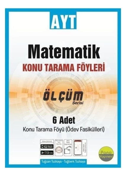 AYT Matematik Konu Tarama Föyleri Ölçüm Serisi 6 Fasikül Pano Yayınları ürün görseli 1