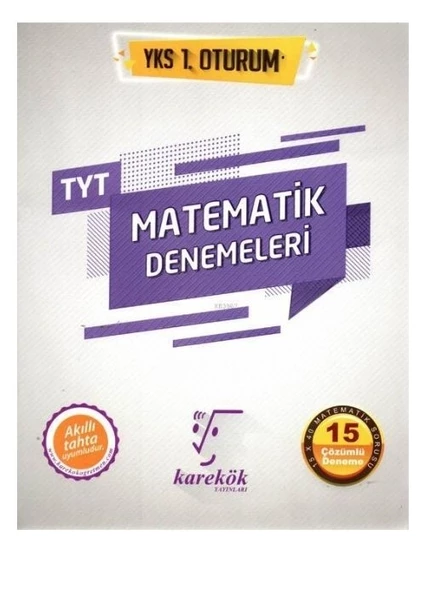 Karekök Yayınları TYT Matematik 15 Çözümlü Deneme ürün görseli 1