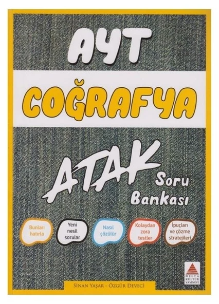 AYT Coğrafya Atak Soru Bankası Delta Kültür Yayınları ürün görseli 1