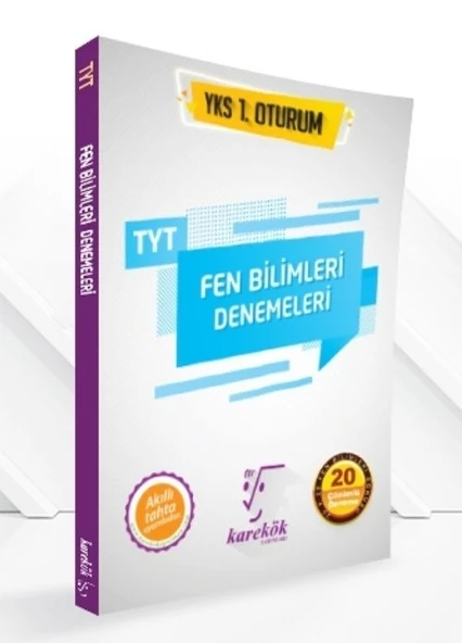 YKS 1.Oturum TYT Fen Bilimleri Denemeleri Karekök Yayınları ürün görseli 1
