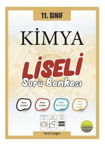 11. Sınıf Kimya Liseli Soru Bankası Pano Yayınları ürün görseli 1