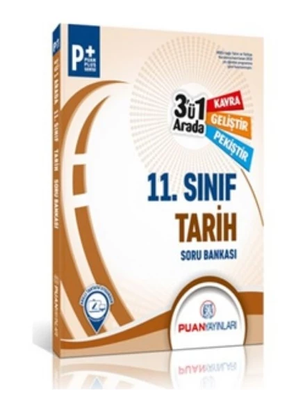 11. Sınıf Tarih 3`ü 1 Arada Soru Bankası Puan Yayınları ürün görseli 1
