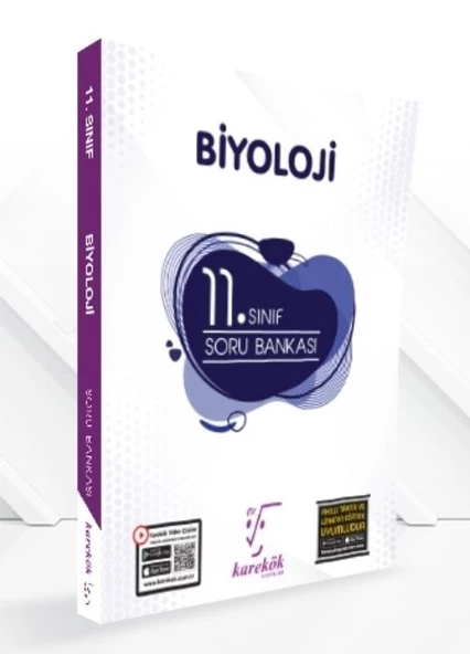 11. Sınıf Biyoloji Soru Bankası Karekök Yayınları ürün görseli 1