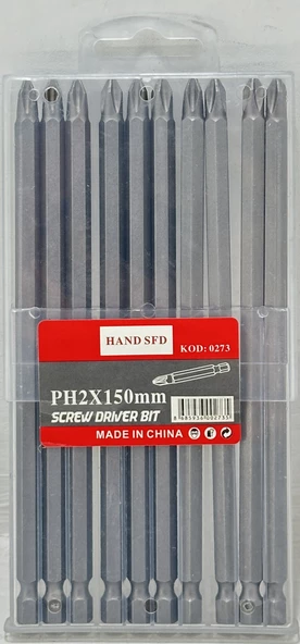 Hand SFD PH2X150 MM Yıldız Bits Uç 10 Adet ürün görseli 1