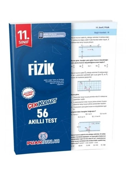 11. Sınıf Fizik Yaprak Test Puan Yayınları ürün görseli 1