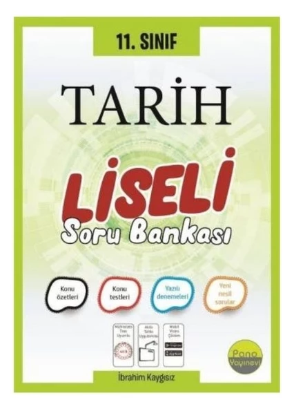 11. Sınıf Tarih Liseli Soru Bankası Pano Yayınları ürün görseli 1