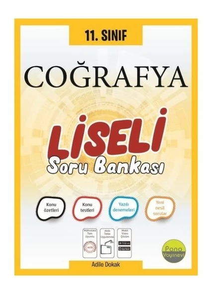 11. Sınıf Coğrafya Liseli Soru Bankası Pano Yayınları ürün görseli 1