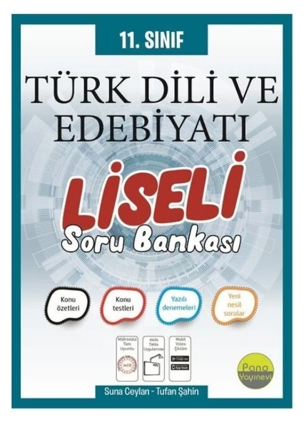 11. Sınıf Türk Dili ve Edebiyatı Liseli Soru Bankası Pano Yayınları ürün görseli 1