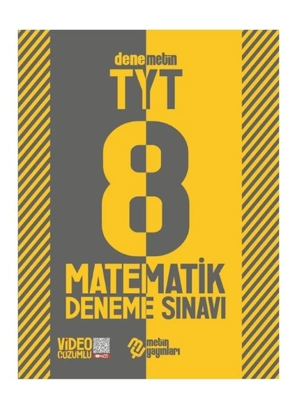 Metin Yayınları TYT Matematik 8 Deneme ürün görseli 1