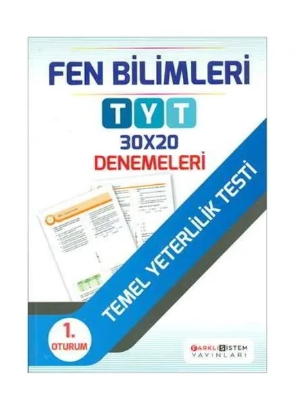 TYT 1. Oturum Fen Bilimleri 30x20 Denemeleri Farklı Sistem Yayınları ürün görseli 1