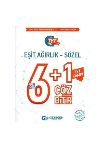 YKS TYT Eşit Ağırlık Sözel 6+1 Çöz Bitir Gezegen Yayıncılık ürün görseli 1
