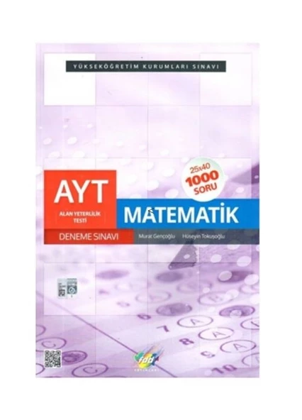 AYT Matematik 25x40 Deneme Sınavı FDD Yayınları ürün görseli 1