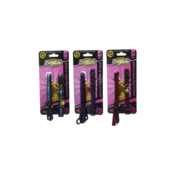 Doglife Boyun Tasması+Gezdirme 1cm Xsmall ürün görseli 1