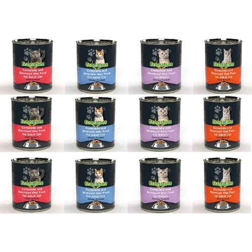 Econature Karışık Kedi Konserve 12 Adet * 400gr ürün görseli 1
