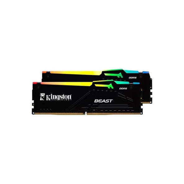 KINGSTON 32GB (2X 16GB) DDR5 6000MHZ CL36 RGB DUAL KIT PC RAM BEAST EXPO KF560C36BBE2AK2-32TR ürün görseli 1