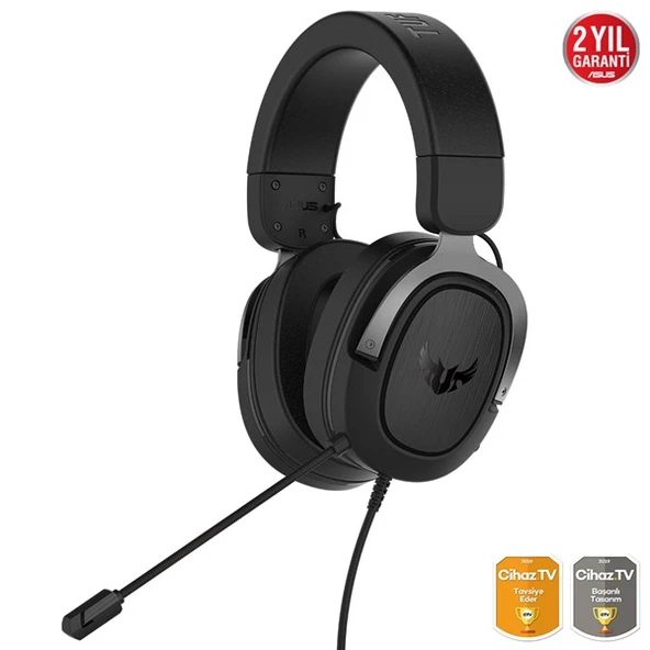 ASUS TUF GAMING H3 7.1 USB Metal Gaming Mikrofonlu Kulaklık ürün görseli 1