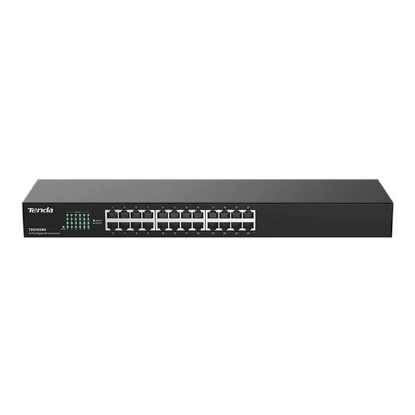 TENDA 24port TEG1024G Gigabit Yönetilemez Switch RackMount ürün görseli 1