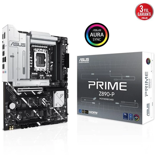 ASUS PRIME Z890-P DDR5 THUNDERBOLT-HDMI-DP PCIE 5.0 1851P ATX ürün görseli 1