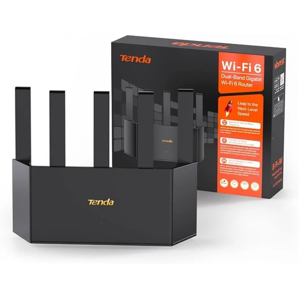 TENDA RX12L PRO AX3000 Dual Band EV Ofis Tipi Router ürün görseli 1