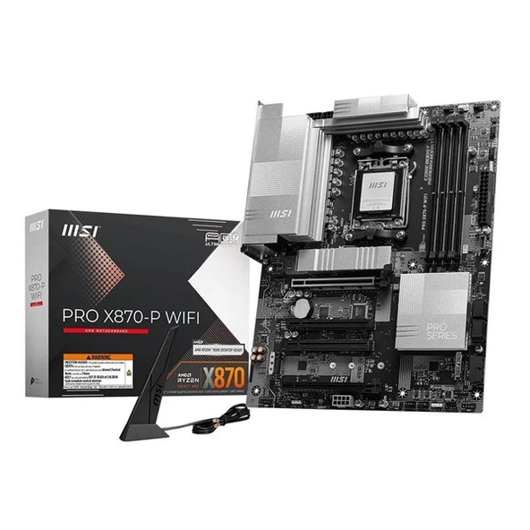 MSI PRO X870-P WIFI-7 DDR5 HDMI-DP PCIE 5.0 AM5 ATX ürün görseli 1