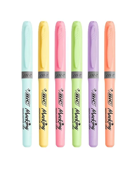 Bic Marking Fosforlu Kalem Pastel 6lı - Resim 2