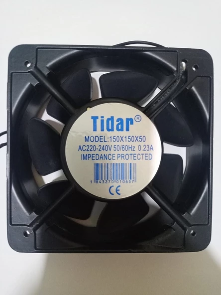 Tidar Devirli Aksial Kare Fan 150x150x50 0.23 A 220 Volt ürün görseli 1